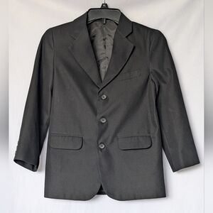 Van Heusen Kid's Black Professional Blazer with Notched Lapels Size 10Reg